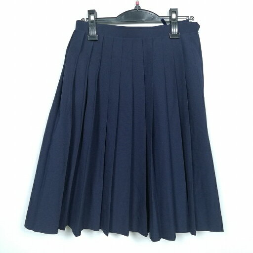 スクールスカート 夏物 w63-丈58 紺 中学 高校 プリーツ 学生服 制服 女子 中古 HK5639 スクールスカート 夏物 w63-丈58 紺 中学 高校 プリーツ 学生服 制服 女子 中古 HK5639