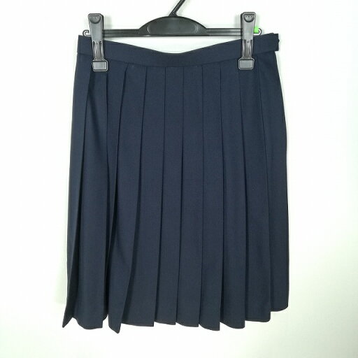 スクールスカート 夏物 w66-丈57 紺 中学 高校 プリーツ 学生服 制服 女子 中古 HK8358 スクールスカート 夏物 w66-丈57 紺 中学 高校 プリーツ 学生服 制服 女子 中古 HK8358