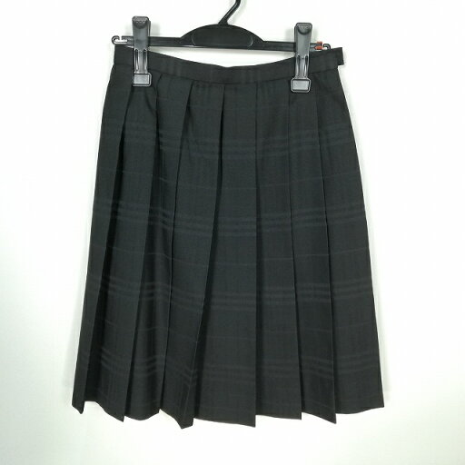 スクールスカート 冬物 w62-丈55 黒 中学 高校 プリーツ 学生服 制服 女子 中古 HK8652 スクールスカート 冬物 w62-丈55 黒 中学 高校 プリーツ 学生服 制服 女子 中古 HK8652