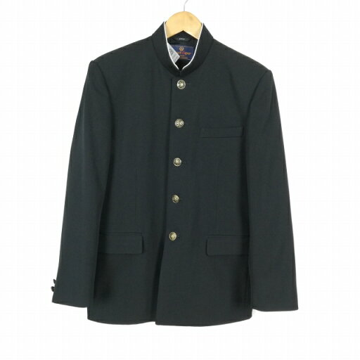 学生服 学ラン 170A 男子 上着 丸洗い可 ウール混 ラウンドカラー カシドス 黒 中古 ランクC a3 JJ6683 学生服 学ラン 170A 男子 上着 丸洗い可 ウール混 ラウンドカラー カシドス 黒 中古 ランクC a3 JJ6683
