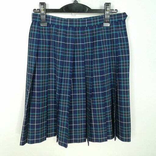 スクールスカート 夏物 w66-丈53 チェック 東京高校 プリーツ 学生服 制服 女子 中古 HK2454 スクールスカート 夏物 w66-丈53 チェック 東京高校 プリーツ 学生服 制服 女子 中古 HK2454