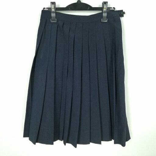 スクールスカート 夏物 w66-丈61 紺 中学 高校 プリーツ 学生服 制服 女子 中古 HK5557 スクールスカート 夏物 w66-丈61 紺 中学 高校 プリーツ 学生服 制服 女子 中古 HK5557