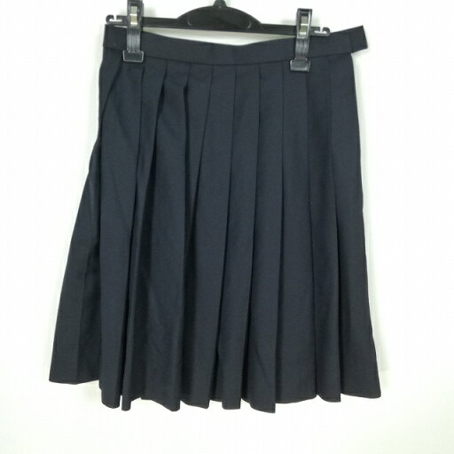 スクールスカート 冬物 w66-丈54 紺 中学 高校 プリーツ 学生服 制服 女子 中古 HK5622 スクールスカート 冬物 w66-丈54 紺 中学 高校 プリーツ 学生服 制服 女子 中古 HK5622