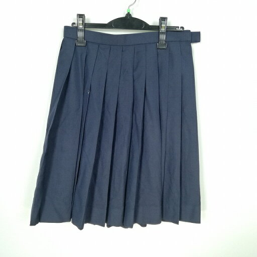 スクールスカート 冬物 w66-丈55 紺 中学 高校 プリーツ 学生服 制服 女子 中古 HK5623 スクールスカート 冬物 w66-丈55 紺 中学 高校 プリーツ 学生服 制服 女子 中古 HK5623