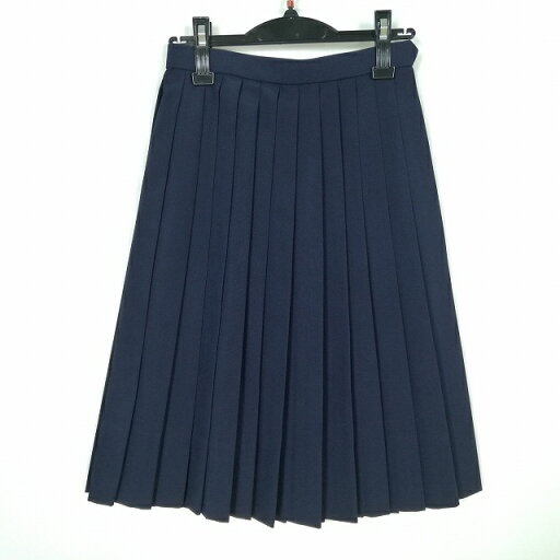 スクールスカート 夏物 w60-丈61 紺 中学 高校 プリーツ 学生服 制服 女子 中古 HK6958 スクールスカート 夏物 w60-丈61 紺 中学 高校 プリーツ 学生服 制服 女子 中古 HK6958