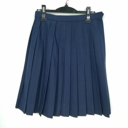 スクールスカート 夏物 w63-丈54 紺 中学 高校 プリーツ 学生服 制服 女子 中古 HK6960 スクールスカート 夏物 w63-丈54 紺 中学 高校 プリーツ 学生服 制服 女子 中古 HK6960