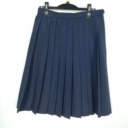 スクールスカート 夏物 w69-丈60 紺 中学 高校 プリーツ 学生服 制服 女子 中古 HK6965 スクールスカート 夏物 w69-丈60 紺 中学 高校 プリーツ 学生服 制服 女子 中古 HK6965