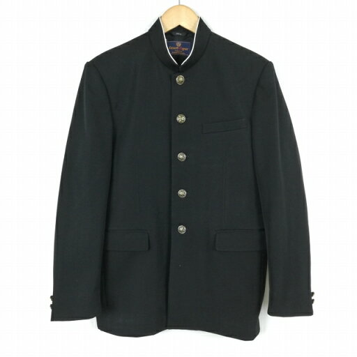 学生服 学ラン 170A 男子 上着 丸洗い可 ウール混 ラウンドカラー カシドス 黒 中古 ランクC a3 JJ6638 学生服 学ラン 170A 男子 上着 丸洗い可 ウール混 ラウンドカラー カシドス 黒 中古 ランクC a3 JJ6638