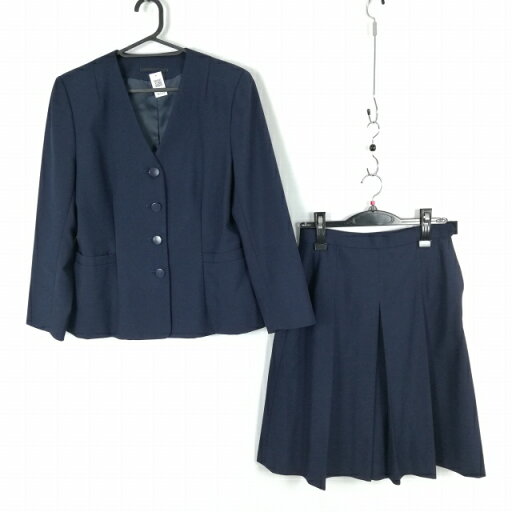 イートン スカート 上下2点セット 165A 冬物 女子 学生服 中学 高校 紺 制服 中古 ランクC NA1624 イートン スカート 上下2点セット 165A 冬物 女子 学生服 中学 高校 紺 制服 中古 ランクC NA1624