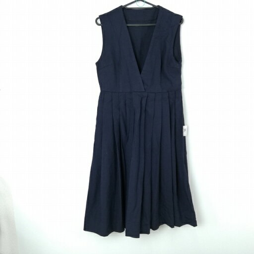 ジャンパースカート バスト86 ウエスト74 冬物 女子 学生服 中学 高校 紺 制服 中古 ランクC NA5399 ジャンパースカート バスト86 ウエスト74 冬物 女子 学生服 中学 高校 紺 制服 中古 ランクC NA5399