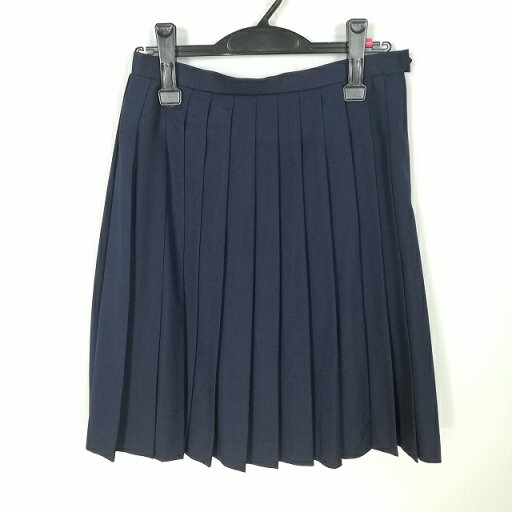 スクールスカート 夏物 w63-丈57 紺 中学 高校 プリーツ 学生服 制服 女子 中古 HK4706 スクールスカート 夏物 w63-丈57 紺 中学 高校 プリーツ 学生服 制服 女子 中古 HK4706