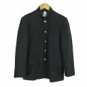 学生服 学ラン 175A 男子 カンコー 上着 ウール混 標準型学生服 詰襟 カシドス 黒 中古 ランクC a3 JJ6196