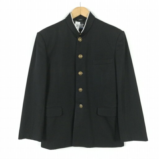学生服 学ラン 170A 男子 トンボ NBP 上着 丸洗い可 ウール混 標準型学生服 ラウンドカラー カシドス 黒 中古 ランクB a3 JJ6602 学生服 学ラン 170A 男子 トンボ NBP 上着 丸洗い可 ウール混 標準型学生服 ラウンドカラー カシドス 黒 中古 ランクB a3 JJ6602