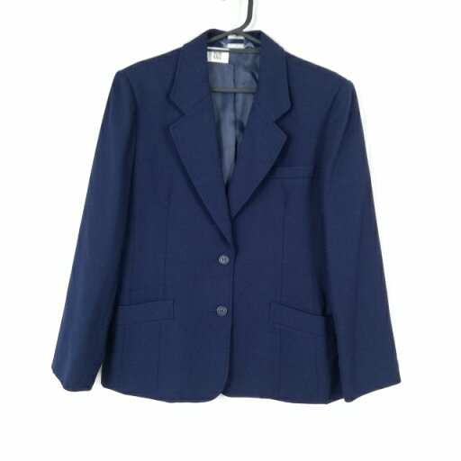 ブレザー 上着 大きいサイズ 冬物 女子 学生服 中学 高校 紺 制服 中古 ランクB NA0035 ブレザー 上着 大きいサイズ 冬物 女子 学生服 中学 高校 紺 制服 中古 ランクB NA0035