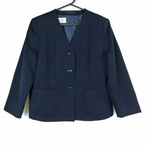イートン 上着 165A 大きいサイズ 冬物 女子 学生服 中学 高校 紺 制服 中古 ランクC NA3817 イートン 上着 165A 大きいサイズ 冬物 女子 学生服 中学 高校 紺 制服 中古 ランクC NA3817