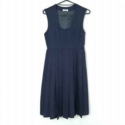 ジャンパースカート バスト78 ウエスト64 冬物 女子 学生服 紺 制服 中古 ランクB NA5687 ジャンパースカート バスト78 ウエスト64 冬物 女子 学生服 紺 制服 中古 ランクB NA5687
