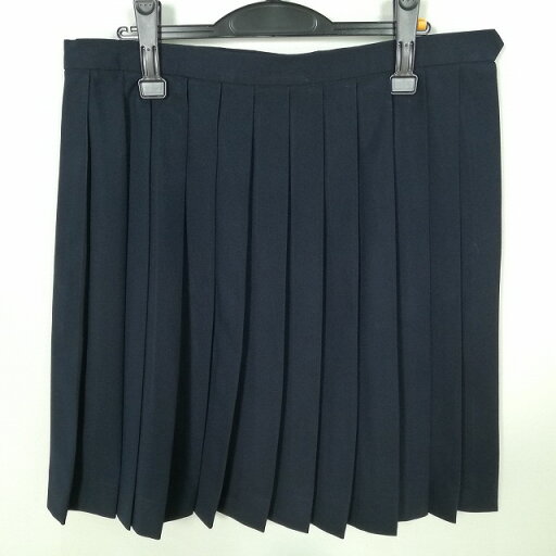 スクールスカート 大きいサイズ 夏物 w80-丈56 紺 中学 高校 プリーツ 学生服 制服 女子 中古 HK5059 スクールスカート 大きいサイズ 夏物 w80-丈56 紺 中学 高校 プリーツ 学生服 制服 女子 中古 HK5059