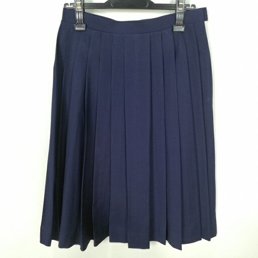 スクールスカート 冬物 w63-丈63 紺 中学 高校 プリーツ 学生服 制服 女子 中古 HK5665 スクールスカート 冬物 w63-丈63 紺 中学 高校 プリーツ 学生服 制服 女子 中古 HK5665