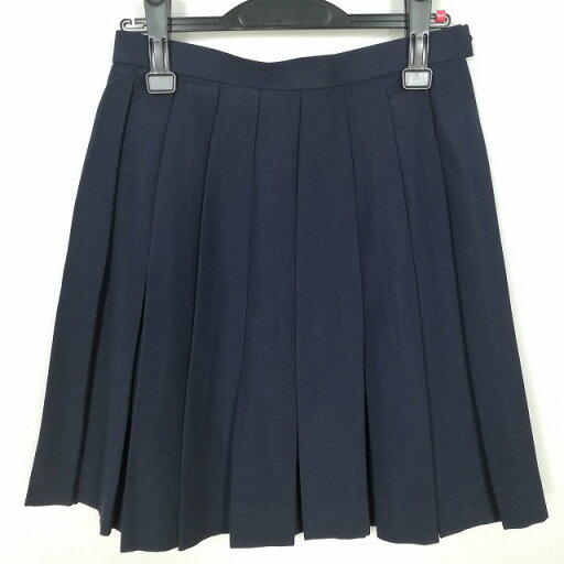 スクールスカート 夏物 w63-丈52 紺 埼玉新座総合技術高校 プリーツ 学生服 制服 女子 中古 HK5685 スクールスカート 夏物 w63-丈52 紺 埼玉新座総合技術高校 プリーツ 学生服 制服 女子 中古 HK5685