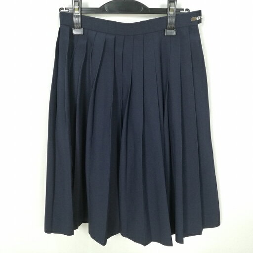 スクールスカート 夏物 w63-丈59 紺 中学 高校 プリーツ 学生服 制服 女子 中古 HK5739 スクールスカート 夏物 w63-丈59 紺 中学 高校 プリーツ 学生服 制服 女子 中古 HK5739