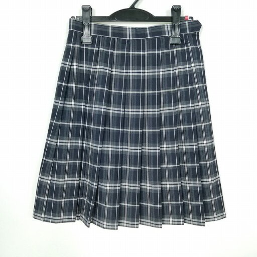 スクールスカート 夏物 w63-丈53 チェック 中学 高校 プリーツ 学生服 制服 女子 中古 HK7477 スクールスカート 夏物 w63-丈53 チェック 中学 高校 プリーツ 学生服 制服 女子 中古 HK7477