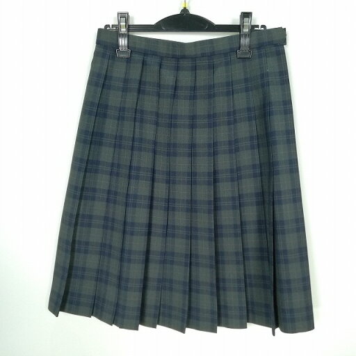 スクールスカート 夏物 w69-丈59 チェック 中学 高校 プリーツ 学生服 制服 女子 中古 HK7484 スクールスカート 夏物 w69-丈59 チェック 中学 高校 プリーツ 学生服 制服 女子 中古 HK7484