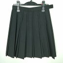 スクールスカート 夏物 w63-丈50 チェック 中学 高校 プリーツ 学生服 制服 女子 中古 HK7489