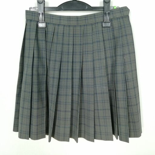 スクールスカート 夏物 w66-丈48 チェック 中学 高校 プリーツ 学生服 制服 女子 中古 HK7496 スクールスカート 夏物 w66-丈48 チェック 中学 高校 プリーツ 学生服 制服 女子 中古 HK7496