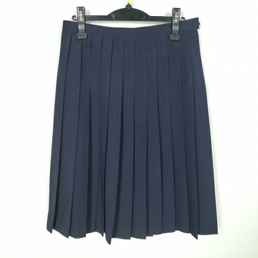 スクールスカート 夏物 w69-丈66 紺 中学 高校 プリーツ 学生服 制服 女子 中古 HK4122 スクールスカート 夏物 w69-丈66 紺 中学 高校 プリーツ 学生服 制服 女子 中古 HK4122