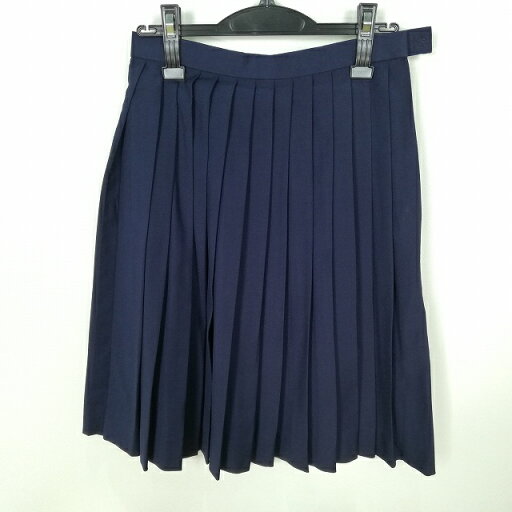 スクールスカート 冬物 w63-丈59 紺 中学 高校 プリーツ 学生服 制服 女子 中古 HK5092 スクールスカート 冬物 w63-丈59 紺 中学 高校 プリーツ 学生服 制服 女子 中古 HK5092