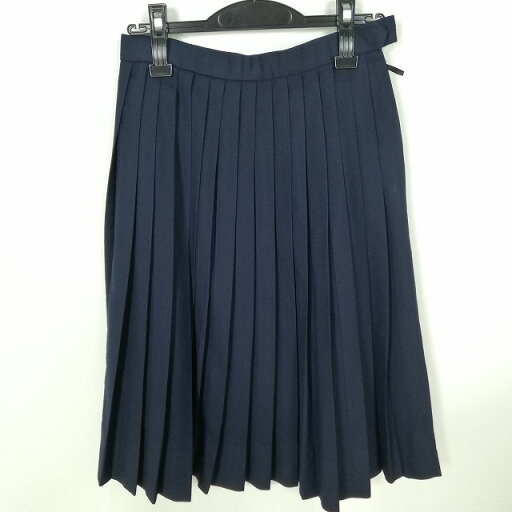 スクールスカート 冬物 w63-丈65 紺 中学 高校 プリーツ 学生服 制服 女子 中古 HK5093 スクールスカート 冬物 w63-丈65 紺 中学 高校 プリーツ 学生服 制服 女子 中古 HK5093