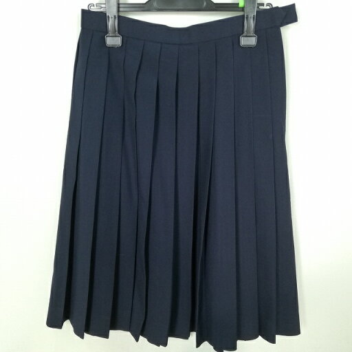 スクールスカート 冬物 w66-丈65 紺 中学 高校 プリーツ 学生服 制服 女子 中古 HK5094 スクールスカート 冬物 w66-丈65 紺 中学 高校 プリーツ 学生服 制服 女子 中古 HK5094