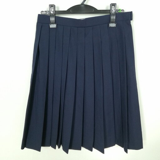 スクールスカート 冬物 w66-丈59 紺 中学 高校 プリーツ 学生服 制服 女子 中古 HK5096 スクールスカート 冬物 w66-丈59 紺 中学 高校 プリーツ 学生服 制服 女子 中古 HK5096