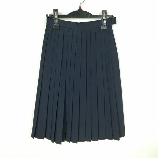 スクールスカート 夏物 w58-丈59 紺 中学 高校 プリーツ 学生服 制服 女子 中古 HK5138 スクールスカート 夏物 w58-丈59 紺 中学 高校 プリーツ 学生服 制服 女子 中古 HK5138