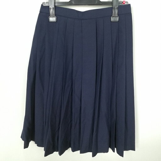 スクールスカート 冬物 w63-丈61 紺 中学 高校 プリーツ 学生服 制服 女子 中古 HK5754 スクールスカート 冬物 w63-丈61 紺 中学 高校 プリーツ 学生服 制服 女子 中古 HK5754