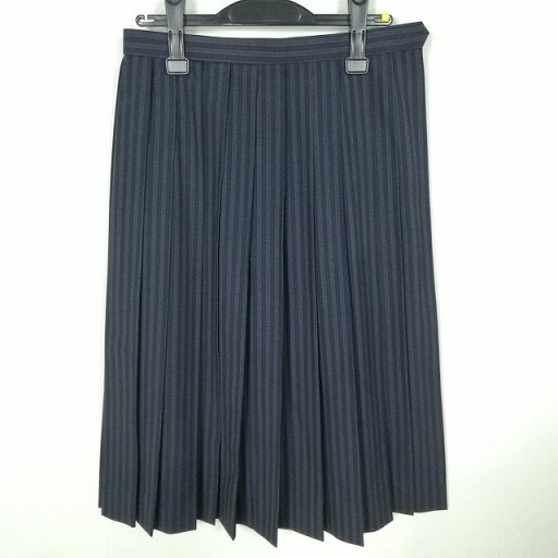 スクールスカート 夏物 w69-丈69 ストライプ 中学 高校 プリーツ 学生服 制服 女子 中古 HK7513 スクールスカート 夏物 w69-丈69 ストライプ 中学 高校 プリーツ 学生服 制服 女子 中古 HK7513