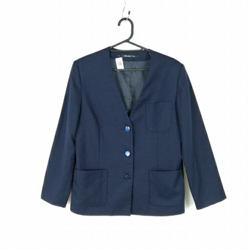 イートン 上着 170A 冬物 女子 学生服 中学 高校 紺 制服 中古 ランクC EY8984 イートン 上着 170A 冬物 女子 学生服 中学 高校 紺 制服 中古 ランクC EY8984