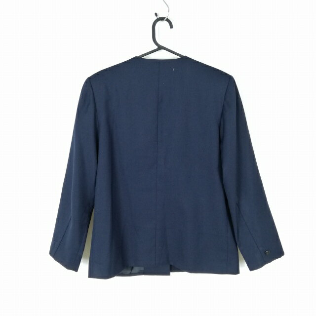 イートン 上着 170A 冬物 女子 学生服 中学 高校 紺 制服 中古 ランクC EY8984