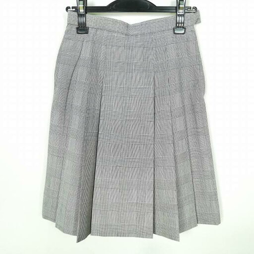 スクールスカート 夏物 w63-丈56 チェック 中学 高校 プリーツ 学生服 制服 女子 中古 HK0408 スクールスカート 夏物 w63-丈56 チェック 中学 高校 プリーツ 学生服 制服 女子 中古 HK0408