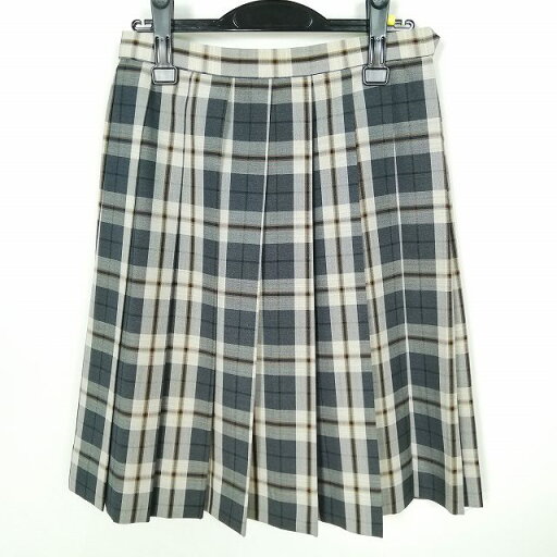 スクールスカート 夏物 w69-丈58 チェック 中学 高校 プリーツ 学生服 制服 女子 中古 HK0417 スクールスカート 夏物 w69-丈58 チェック 中学 高校 プリーツ 学生服 制服 女子 中古 HK0417