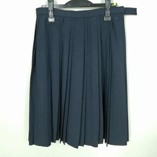 スクールスカート 夏物 w69-丈61 紺 中学 高校 プリーツ 学生服 制服 女子 中古 HK0420 スクールスカート 夏物 w69-丈61 紺 中学 高校 プリーツ 学生服 制服 女子 中古 HK0420