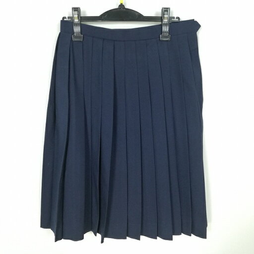 スクールスカート 冬物 w69-丈63 紺 中学 高校 プリーツ 学生服 制服 女子 中古 HK4154 スクールスカート 冬物 w69-丈63 紺 中学 高校 プリーツ 学生服 制服 女子 中古 HK4154
