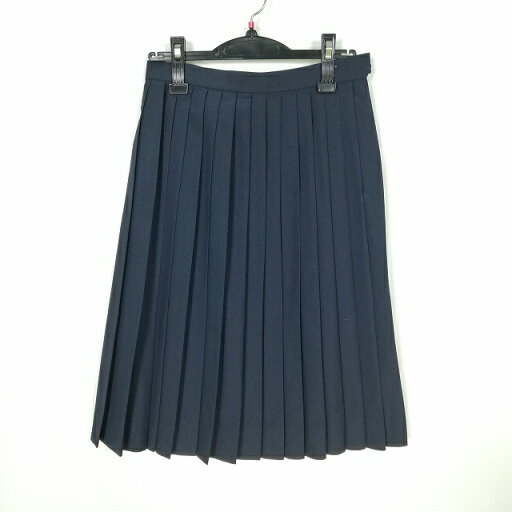 スクールスカート 夏物 w63-丈63 紺 中学 高校 プリーツ 学生服 制服 女子 中古 HK5148 スクールスカート 夏物 w63-丈63 紺 中学 高校 プリーツ 学生服 制服 女子 中古 HK5148