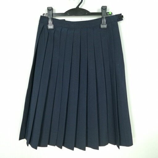 スクールスカート 夏物 w66-丈62 紺 中学 高校 プリーツ 学生服 制服 女子 中古 HK5154 スクールスカート 夏物 w66-丈62 紺 中学 高校 プリーツ 学生服 制服 女子 中古 HK5154