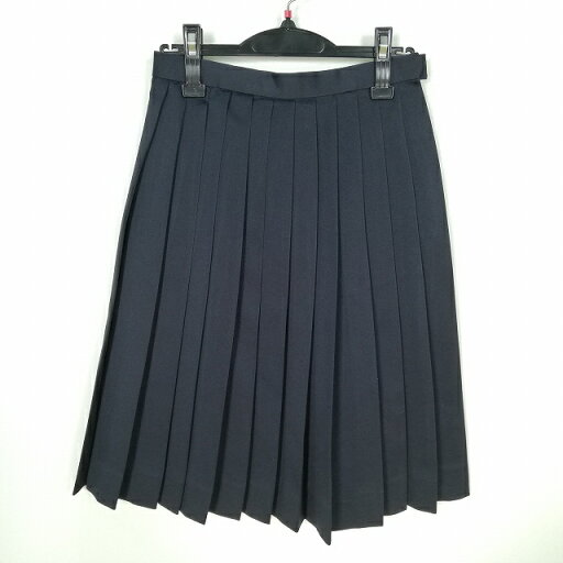 スクールスカート 冬物 w63-丈60 紺 中学 高校 プリーツ 学生服 制服 女子 中古 HK5179 スクールスカート 冬物 w63-丈60 紺 中学 高校 プリーツ 学生服 制服 女子 中古 HK5179