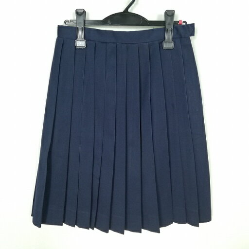 スクールスカート 冬物 w63-丈56 紺 中学 高校 プリーツ 学生服 制服 女子 中古 HK5180 スクールスカート 冬物 w63-丈56 紺 中学 高校 プリーツ 学生服 制服 女子 中古 HK5180