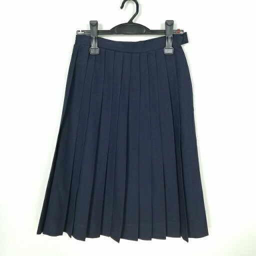 スクールスカート 冬物 w62-丈63 紺 中学 高校 プリーツ 学生服 制服 女子 中古 HK5192 スクールスカート 冬物 w62-丈63 紺 中学 高校 プリーツ 学生服 制服 女子 中古 HK5192