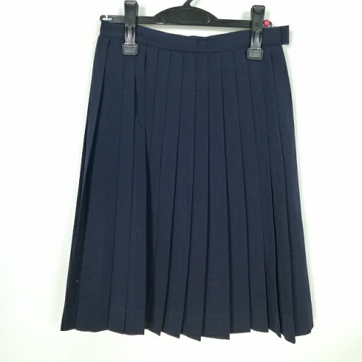 スクールスカート 冬物 w63-丈60 紺 中学 高校 プリーツ 学生服 制服 女子 中古 HK5194 スクールスカート 冬物 w63-丈60 紺 中学 高校 プリーツ 学生服 制服 女子 中古 HK5194