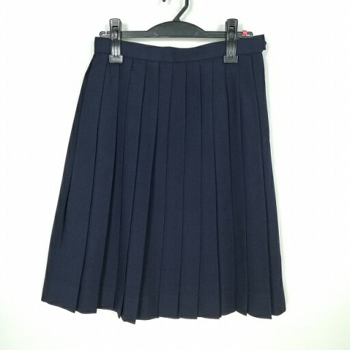 スクールスカート 冬物 w63-丈60 紺 中学 高校 プリーツ 学生服 制服 女子 中古 HK5198 スクールスカート 冬物 w63-丈60 紺 中学 高校 プリーツ 学生服 制服 女子 中古 HK5198
