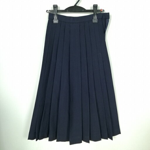 スクールスカート 冬物 w60-丈73 紺 中学 高校 プリーツ 学生服 制服 女子 中古 HK5227 スクールスカート 冬物 w60-丈73 紺 中学 高校 プリーツ 学生服 制服 女子 中古 HK5227